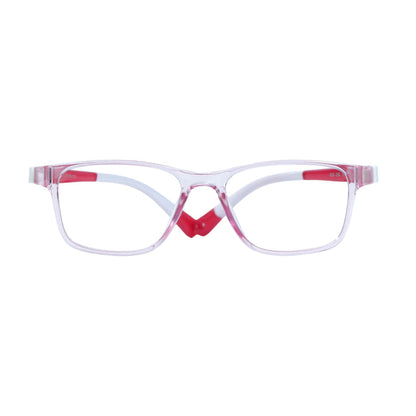 Pink & White Square Full Rim