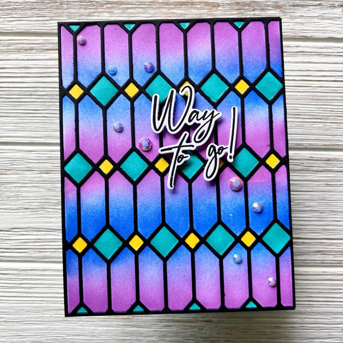 Pinkfresh Studio - Hot Foil Plate - Modern Script Sentiments. 1 piece hot foil plate to coordinate with the Modern Script Sentiments die. There is also a matching Modern Script Sentiments stamp set. Approximate Measurements: 4.25 x 5.5 inches. Available at Embellish Away located in Bowmanville Ontario Canada. Card example by brand ambassador.