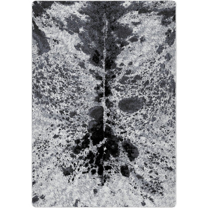Image of an area rug, Pioneer Longhorn - Black And White
