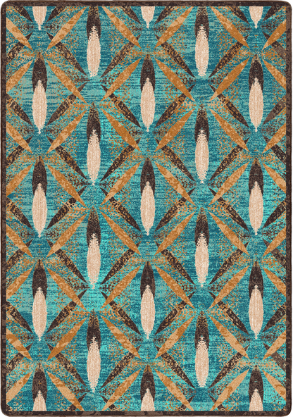 Image of an area rug, Plumage - Tropical Turquoise