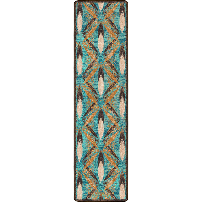 Image of an area rug, Plumage - Tropical Turquoise