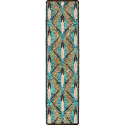 Image of an area rug, Plumage - Tropical Turquoise