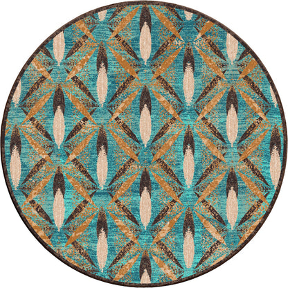 Image of an area rug, Plumage - Tropical Turquoise