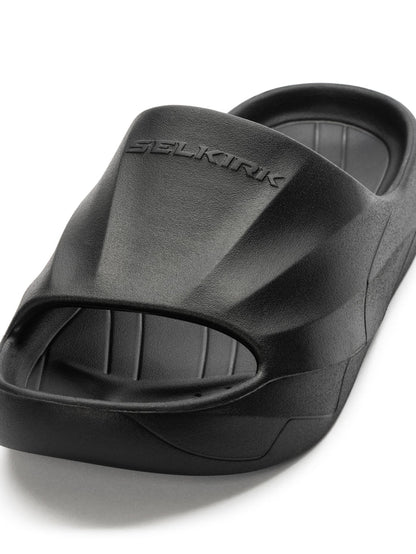 Blackout Podium Pickleball Slide with open-toe design and contoured footbed