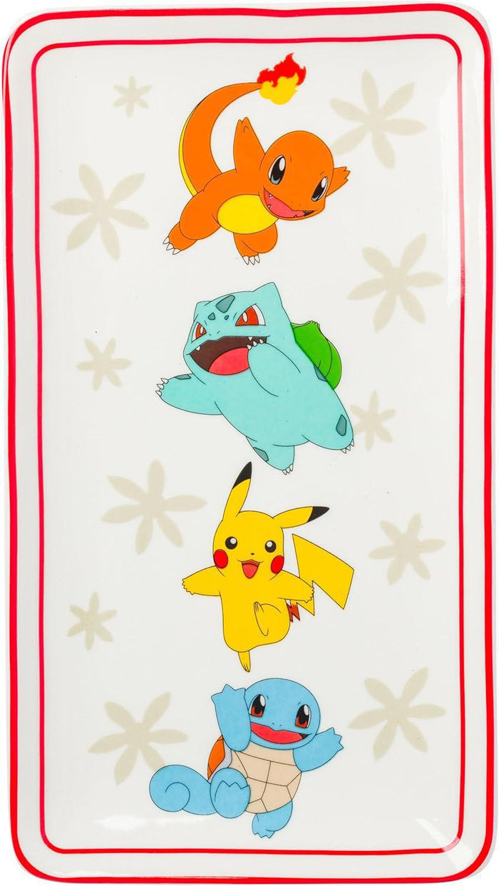 Pokemon Vertical Group Red Sun Boxed 3 pcs Ceramic Sushi Set