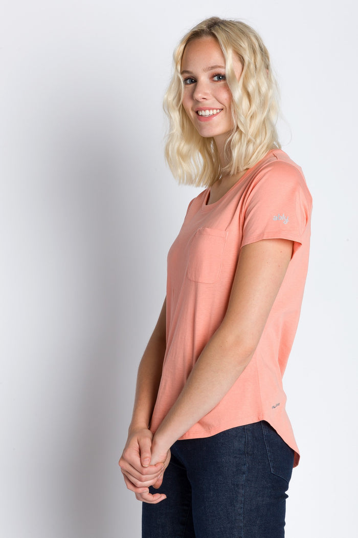 Polly | Women's Anti-Stain Dropped Neckline Tee