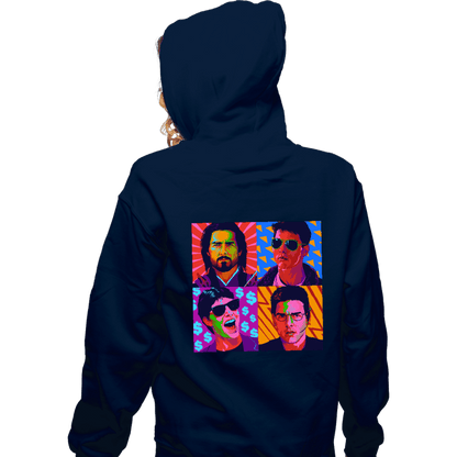 Zippered Hoodies, Unisex / Small / Navy