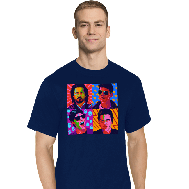 Daily_Deal_Shirts T-Shirts, Tall / Large / Navy Pop Tom Cruise