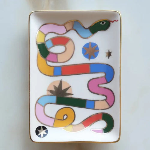 Porcelain Snake Tray