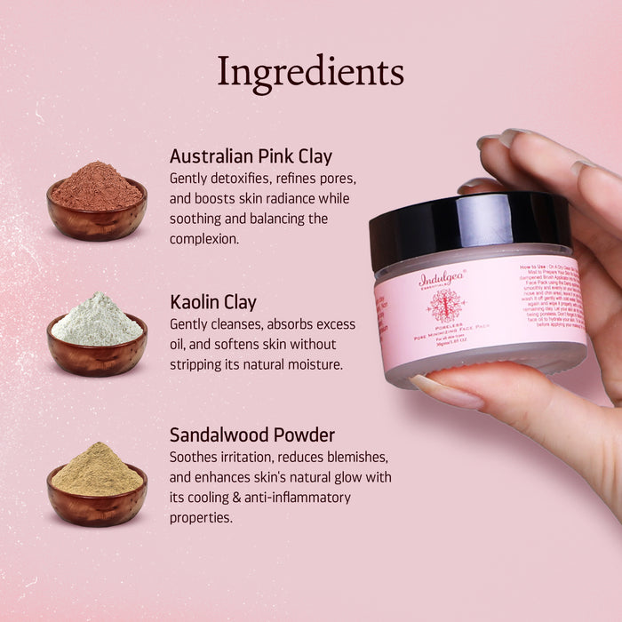 PORELESS - Pore Minimizing Clay Face Pack