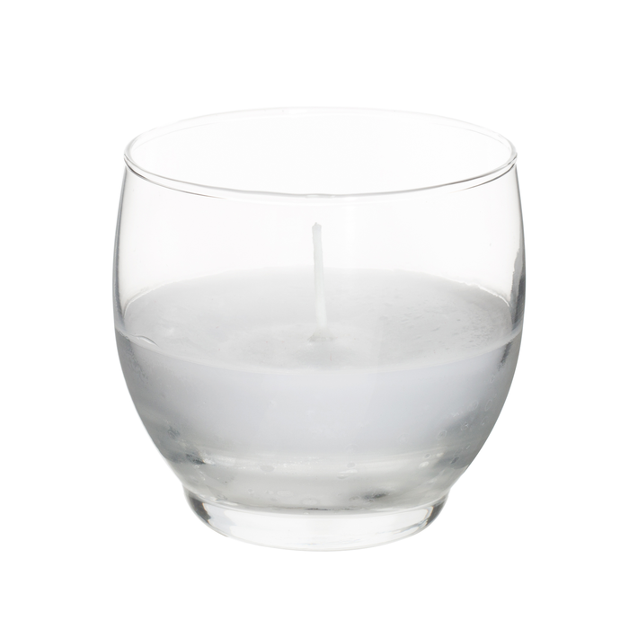 PREFILLED ROLY POLY VOTIVE GLASS - Clear