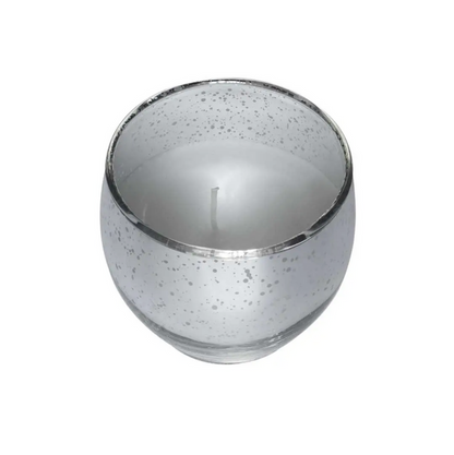 PREFILLED ROLY POLY VOTIVE GLASS - Silver