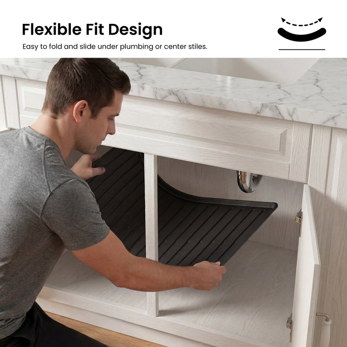 Premium Waterproof Under Sink Mat – 31" × 22"