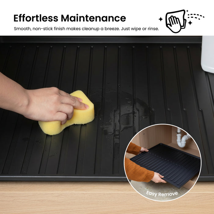 Premium Waterproof Under Sink Mat – 34" × 22"