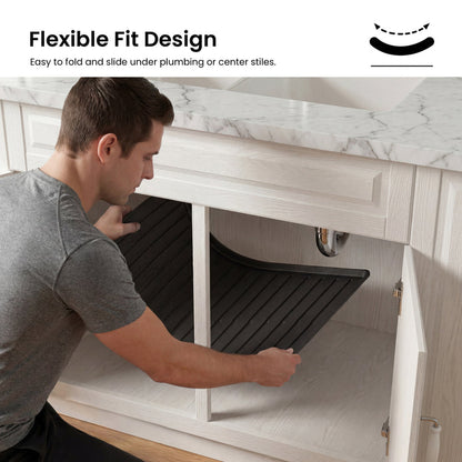 Premium Waterproof Under Sink Mat – 34" × 22"