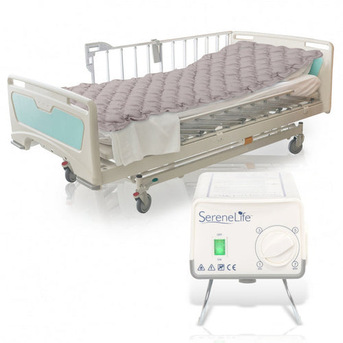Pressure Relief Air Mattress with Pump, Medical Grade PVC, Hospital Size