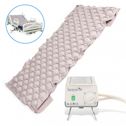 Pressure Relief Air Mattress with Pump, Medical Grade PVC, Hospital Size