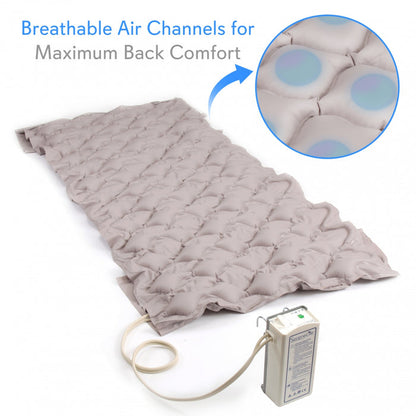 Pressure Relief Air Mattress with Pump, Medical Grade PVC, Hospital Size