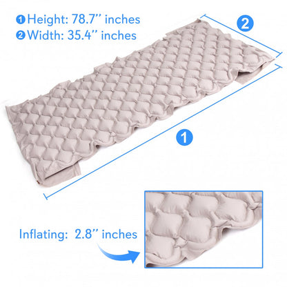 Pressure Relief Air Mattress with Pump, Medical Grade PVC, Hospital Size