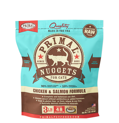 Primal Pet Foods Feline Raw Frozen Nuggets