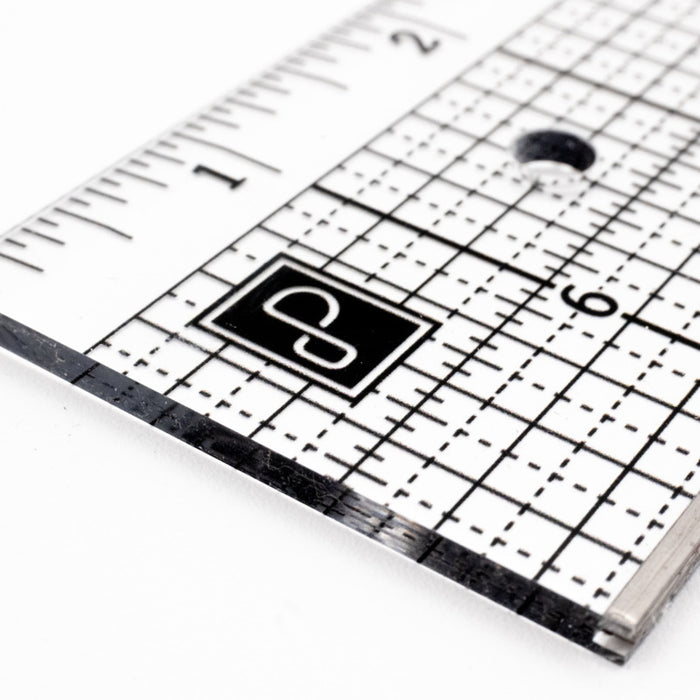 Prism Studio - 14" - Zero Centre Design Ruler. Available at Embellish Away located in Bowmanville Ontario Canada.