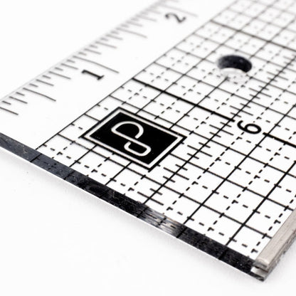 Prism Studio - 14" - Zero Centre Design Ruler. Available at Embellish Away located in Bowmanville Ontario Canada.