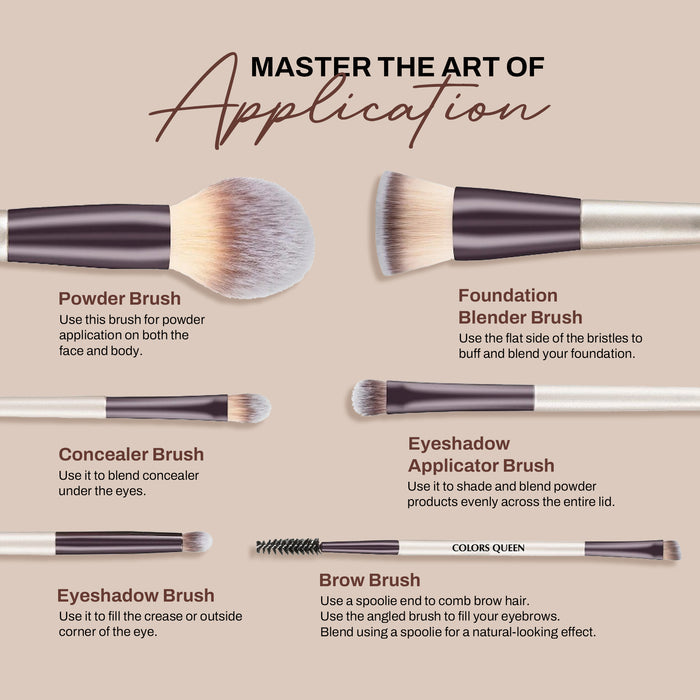 Professional Face & Eye Brush Set