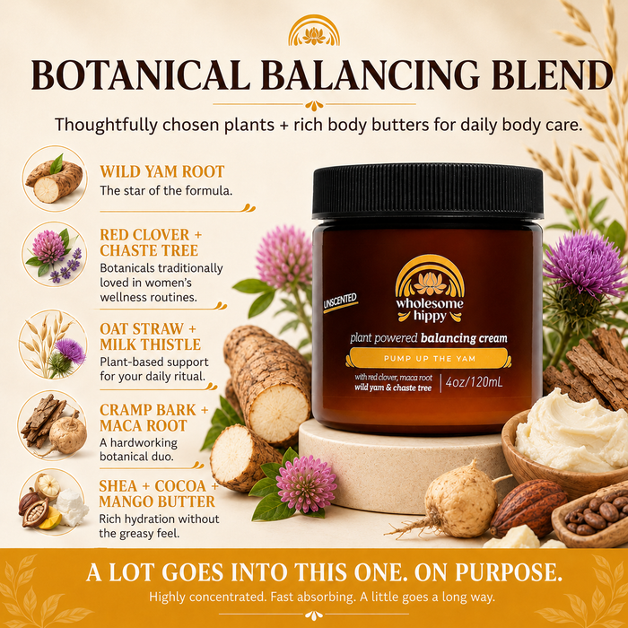 Pump Up The Yam - Wild Yam Balancing Cream | 4oz | Unscented