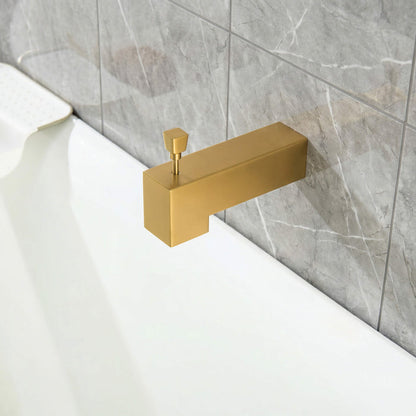 Quadra Wall Mounted 1/2" Slip-On Tub Spout with Diverter - TS103