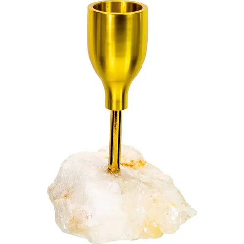 Quartz Taper Candle Holder