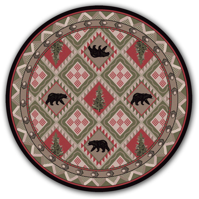 Image of an area rug, Quilted Forest - Pine