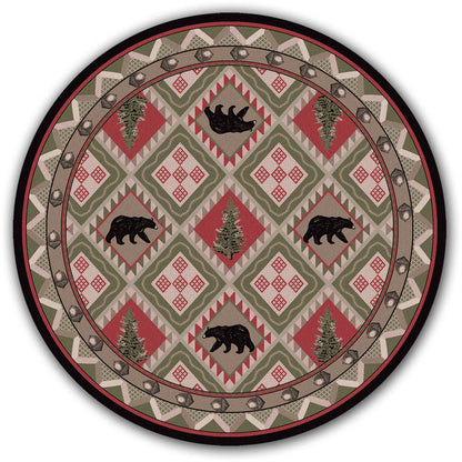 Image of an area rug, Quilted Forest - Pine