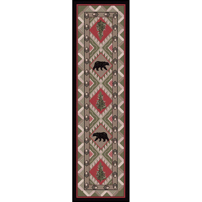 Image of an area rug, Quilted Forest - Pine