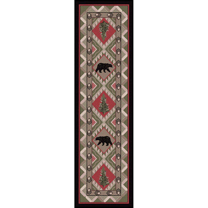 Image of an area rug, Quilted Forest - Pine