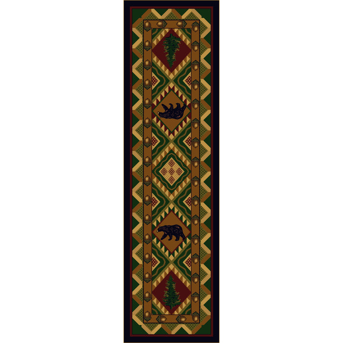 Image of an area rug, Quilted Forest - Woodland