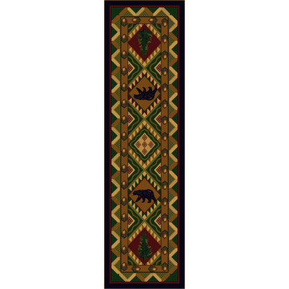 Image of an area rug, Quilted Forest - Woodland
