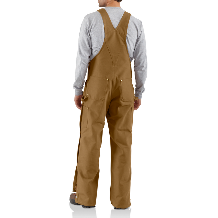 R37 Loose Fit Firm Duck Bib Overall - BRN-Carhartt Brown | Carhartt 106671