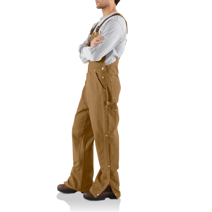 R37 Loose Fit Firm Duck Bib Overall - BRN-Carhartt Brown | Carhartt 106671