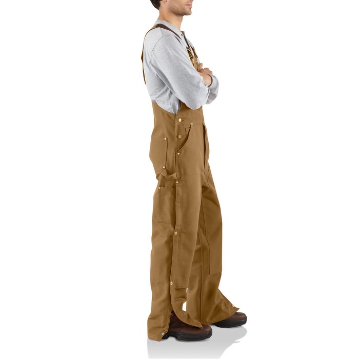 R37 Loose Fit Firm Duck Bib Overall - BRN-Carhartt Brown | Carhartt 106671