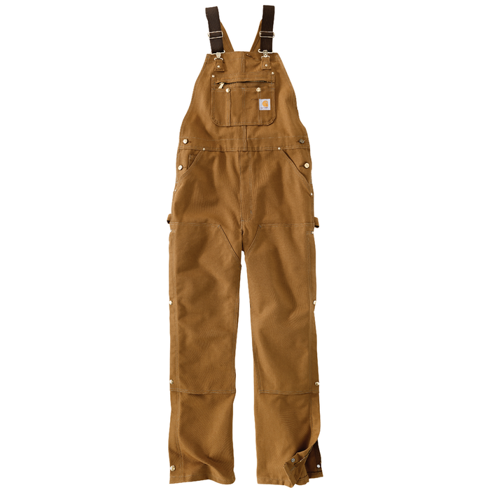 R37 Loose Fit Firm Duck Bib Overall - BRN-Carhartt Brown | Carhartt 106671