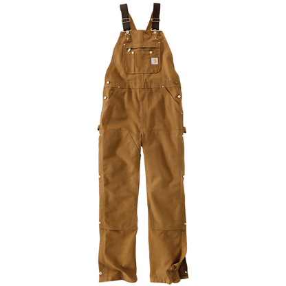 R37 Loose Fit Firm Duck Bib Overall - BRN-Carhartt Brown | Carhartt 106671