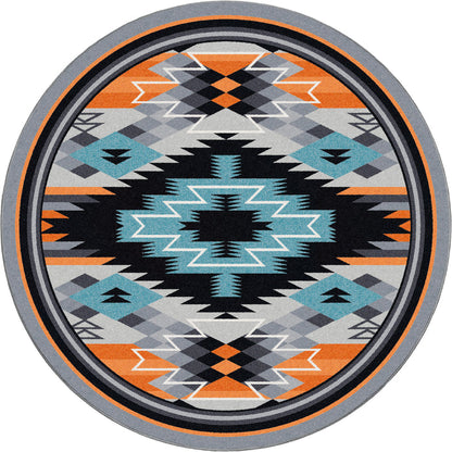 Image of an area rug, Radio Waves - Fire