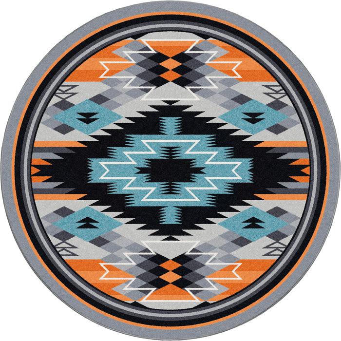 Image of an area rug, Radiowaves - Fire
