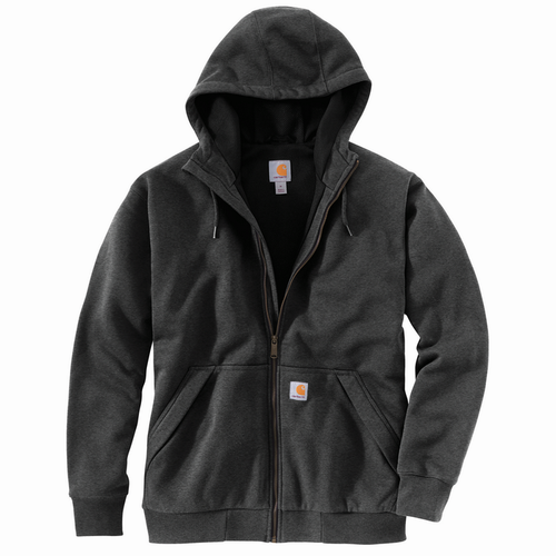 Rain Defender Loose Fit Midweight Thermal-Lined Full-Zip Sweatshirt - 024-Carbon Heather | Carhartt 104078