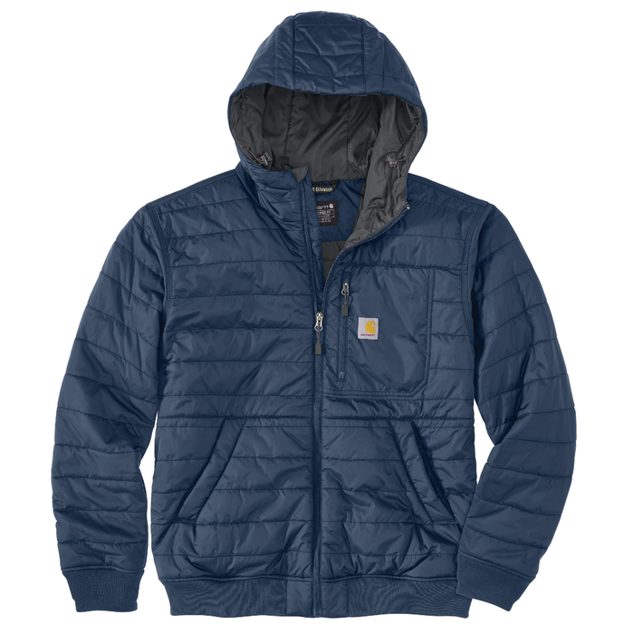 Rain Defender® Relaxed Fit Lightweight Insulated Hooded Jacket - DBL-Dark Blue | Carhartt 106543