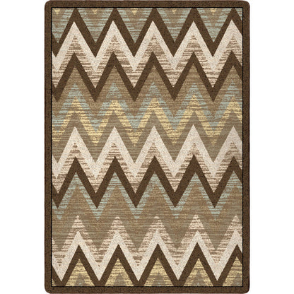 Image of an area rug, Rain Flame - Cool Earth