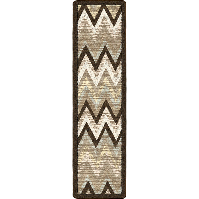 Image of an area rug, Rain Flame - Cool Earth