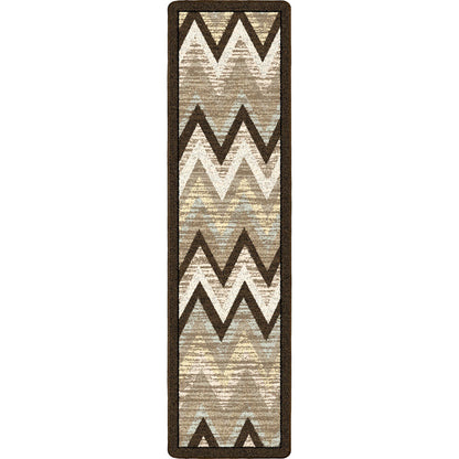 Image of an area rug, Rain Flame - Cool Earth