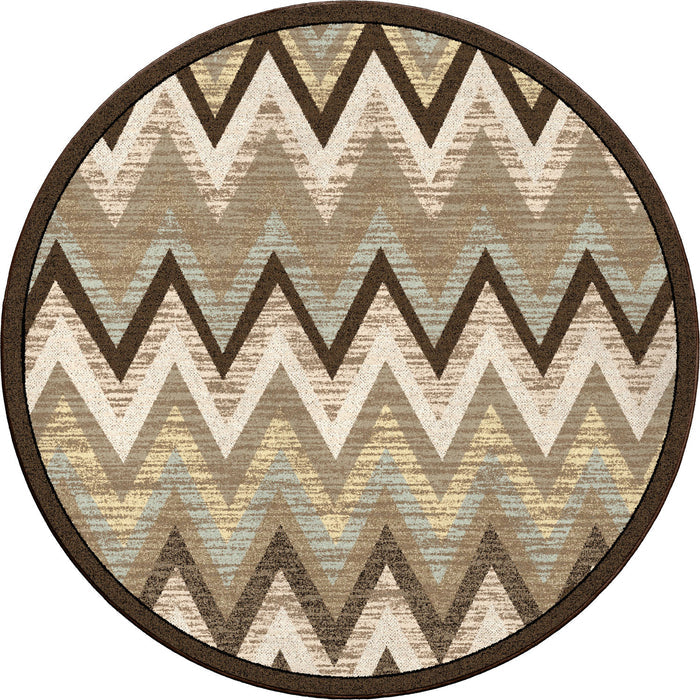 Image of an area rug, Rain Flame - Cool Earth