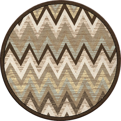 Image of an area rug, Rain Flame - Cool Earth